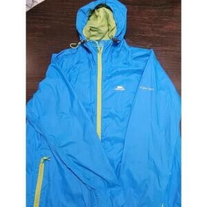 Tresspass Quick Pack Waterproof Windproof Blue Medium Jacket